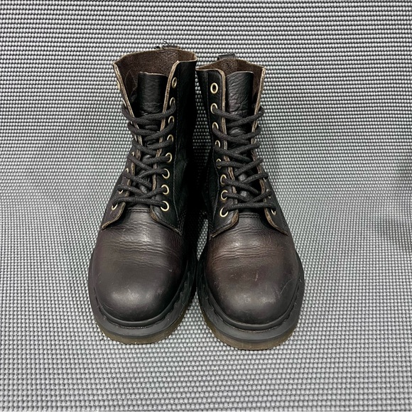 Dr Martens Pascal Soft Leather Lace Up Boots Womens Size 7 Black - Picture 3 of 9